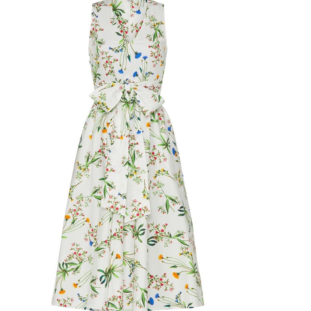 Marissa Webb floral midi with Bow
